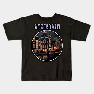 amsterdam netherlands skynight Kids T-Shirt